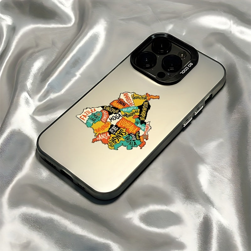 Colorful Punjab map iphone case