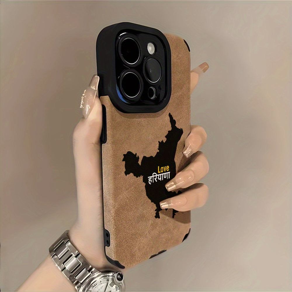 Haryana Matte Faux Leather Flip Phone Case