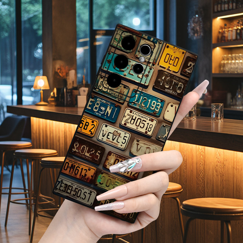 License Plate Design, Shockproof Matte Finish case