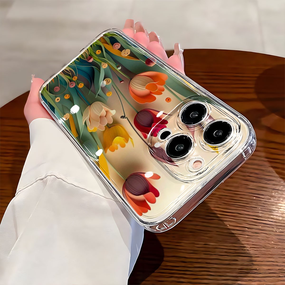 Creative 3D Floral Design Phone Case
