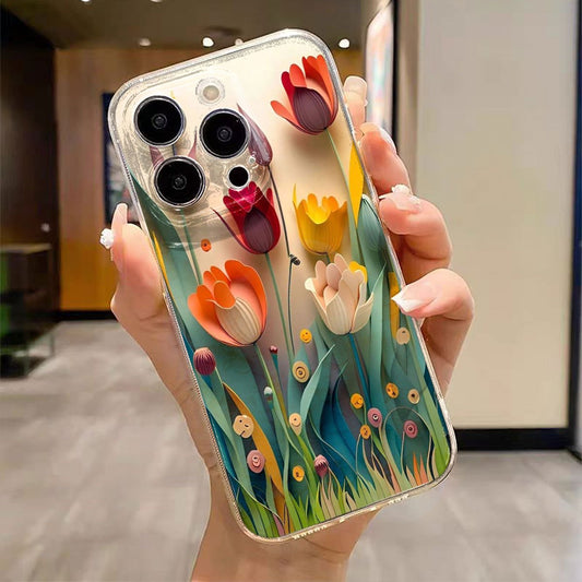 Creative 3D Floral Design Phone Case