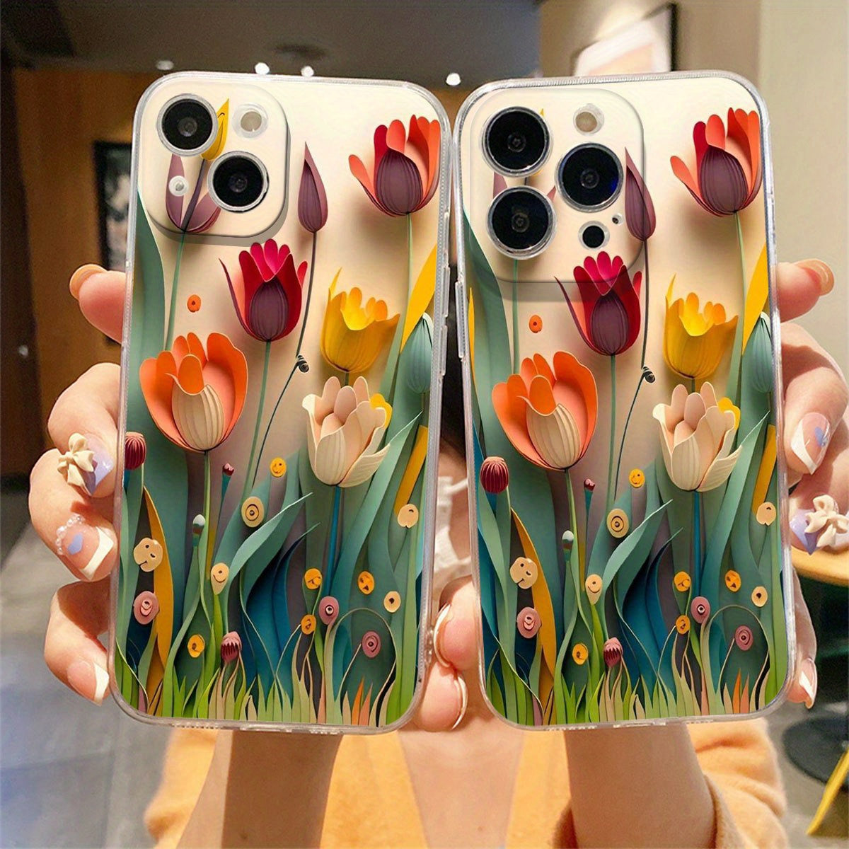 Creative 3D Floral Design Phone Case