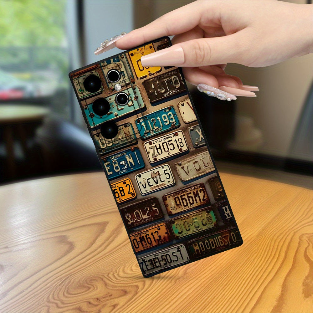 License Plate Design, Shockproof Matte Finish case