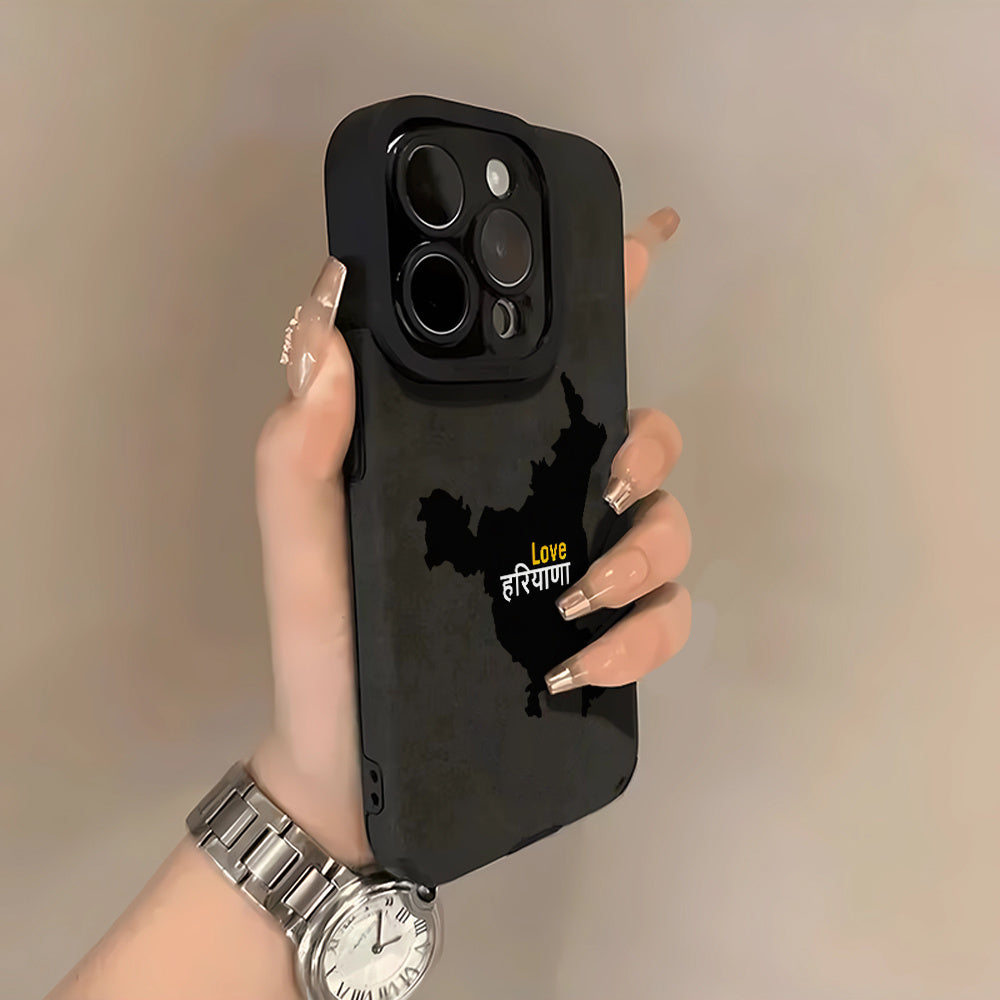 Haryana Matte Faux Leather Flip Phone Case