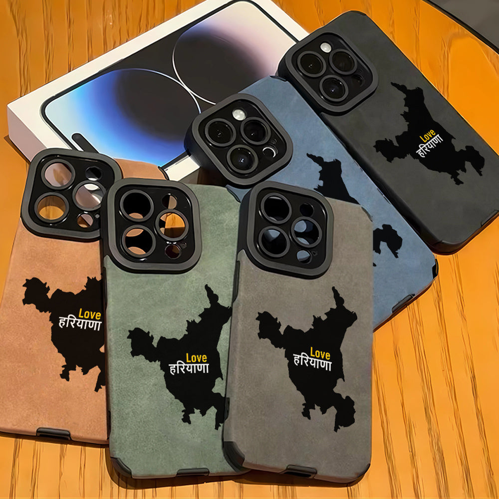 Haryana Matte Faux Leather Flip Phone Case