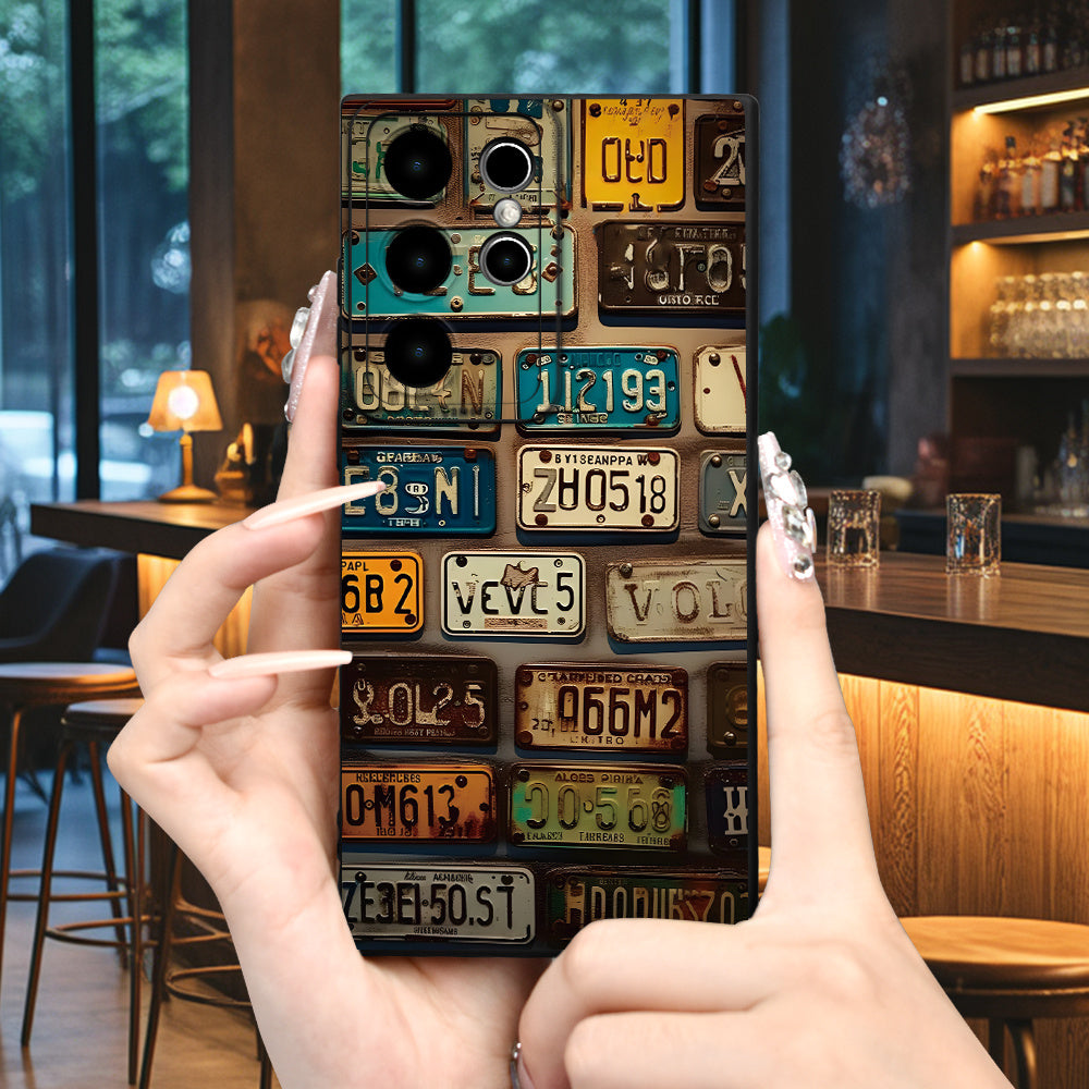 License Plate Design, Shockproof Matte Finish case