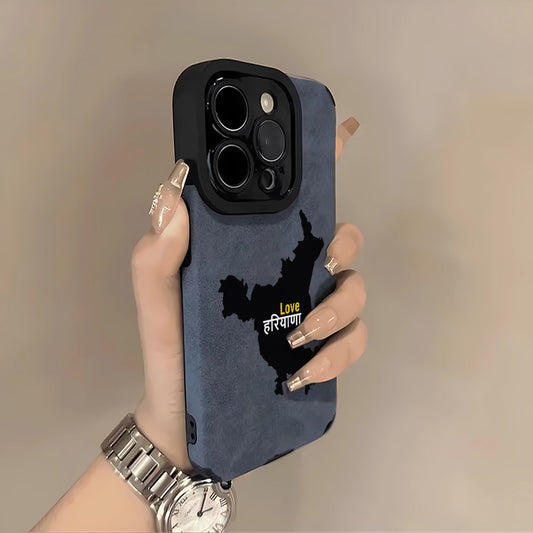 Haryana Matte Faux Leather Flip Phone Case