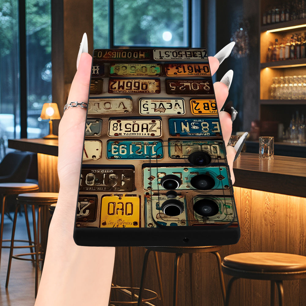 License Plate Design, Shockproof Matte Finish case